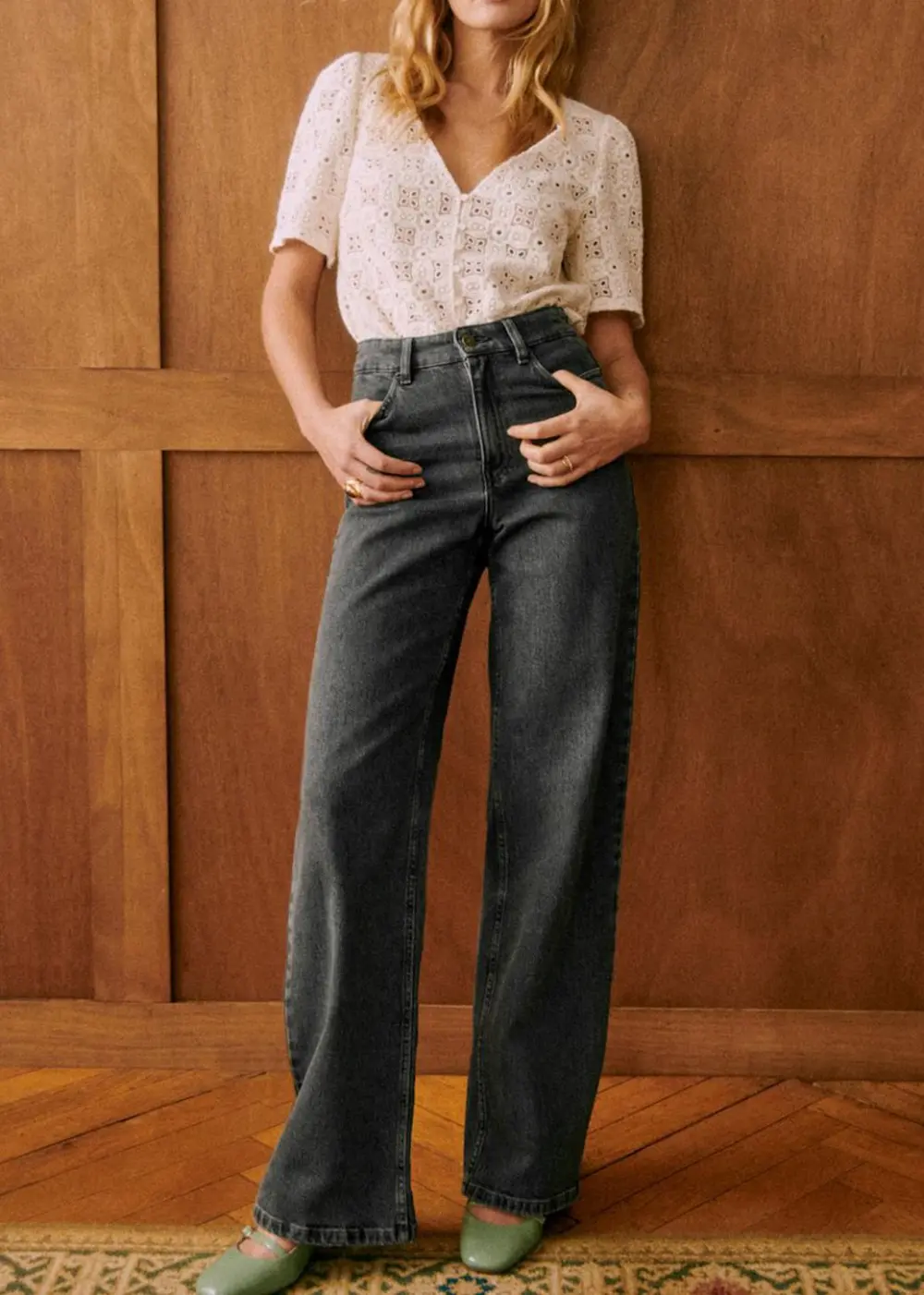 High Waist Straight Jeans