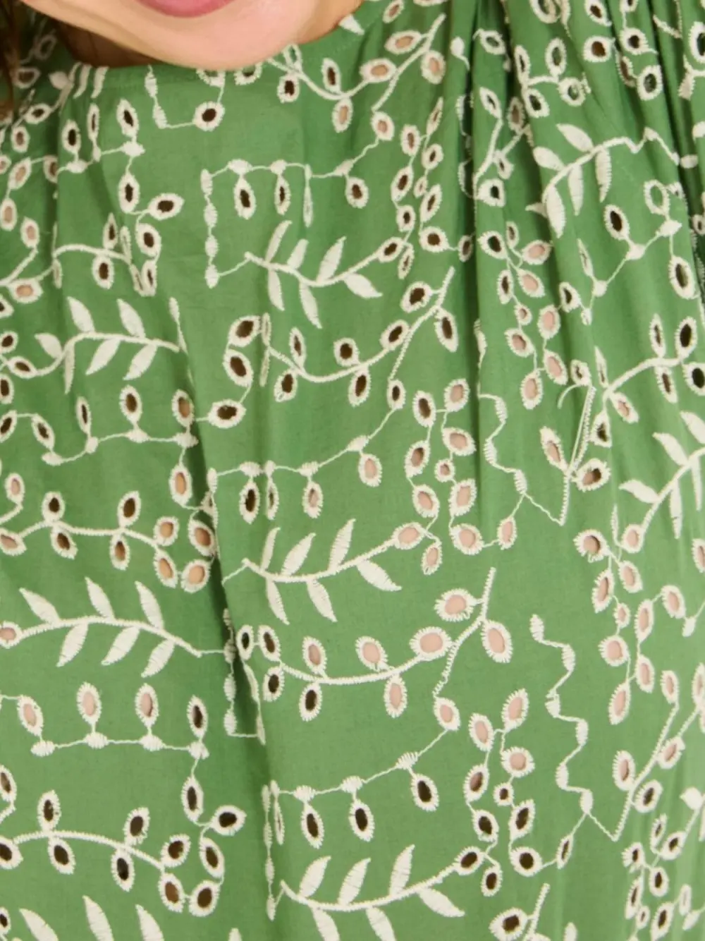 Light Green Embroidered Blouse