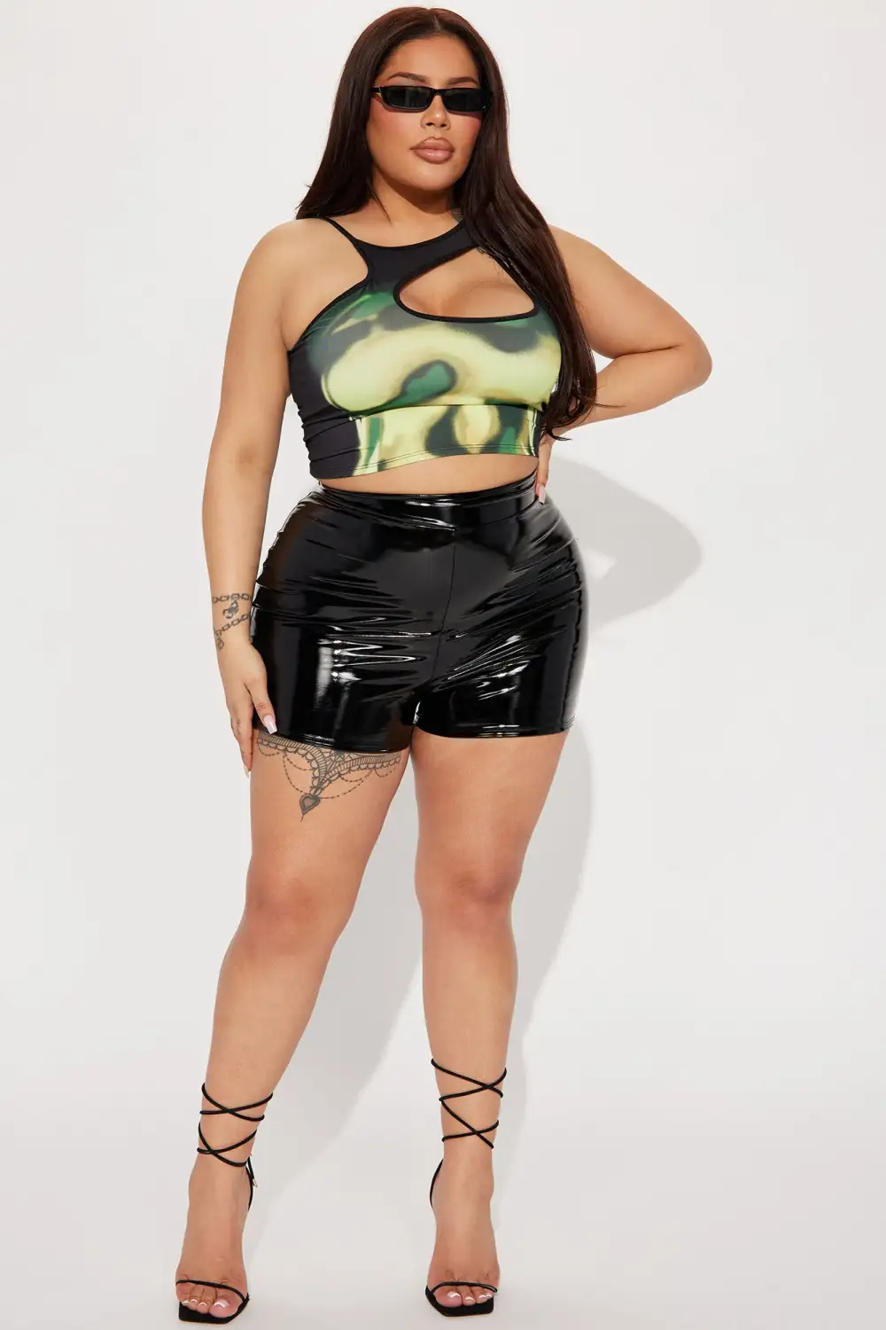 Can't Resist Body Heat Top - Black/combo