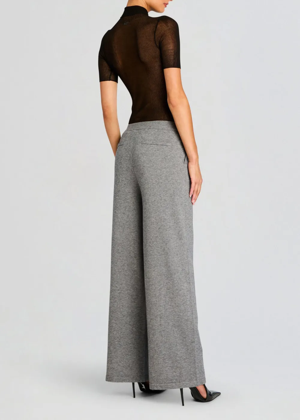 Knit Pleated Trousers