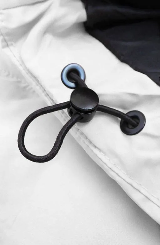 WOMEN'S SHORT WINTER HOODED JACKET WHITE