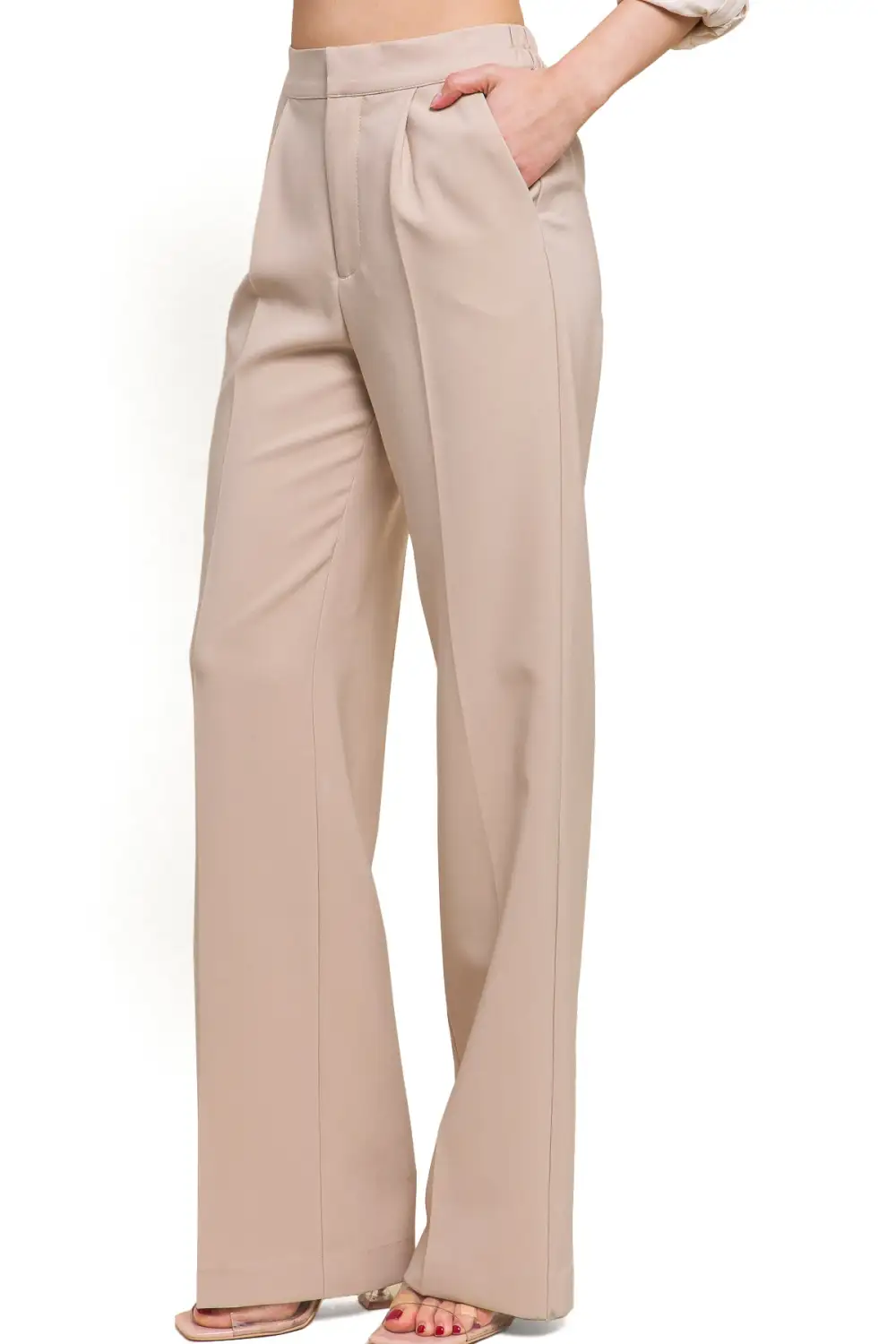 High Rise Wide Leg Pants