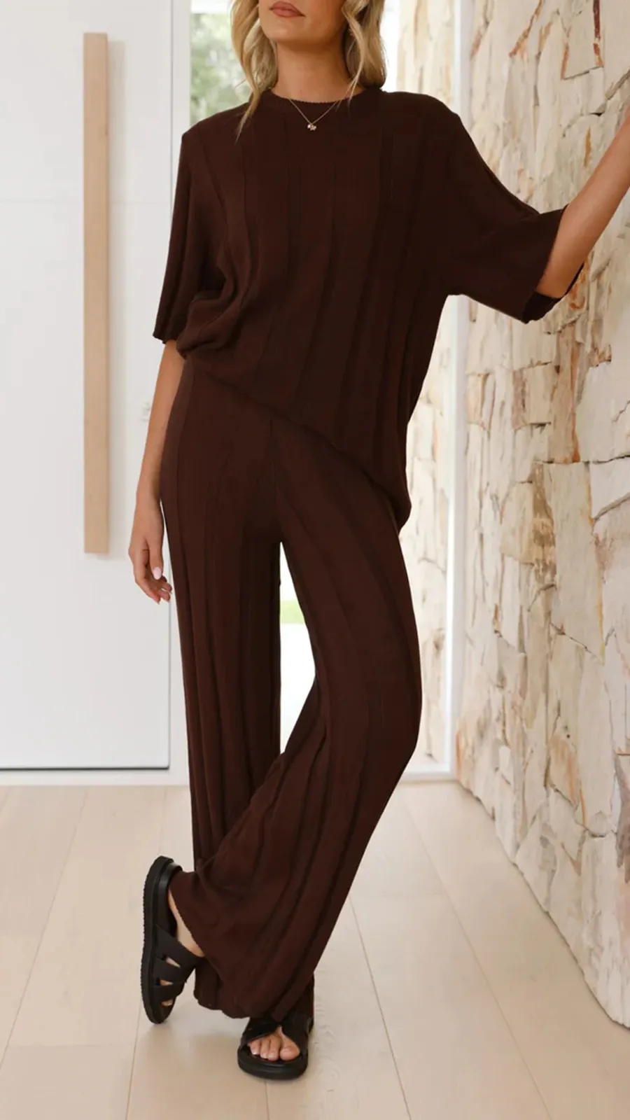 Knitted Heavy Drape Top