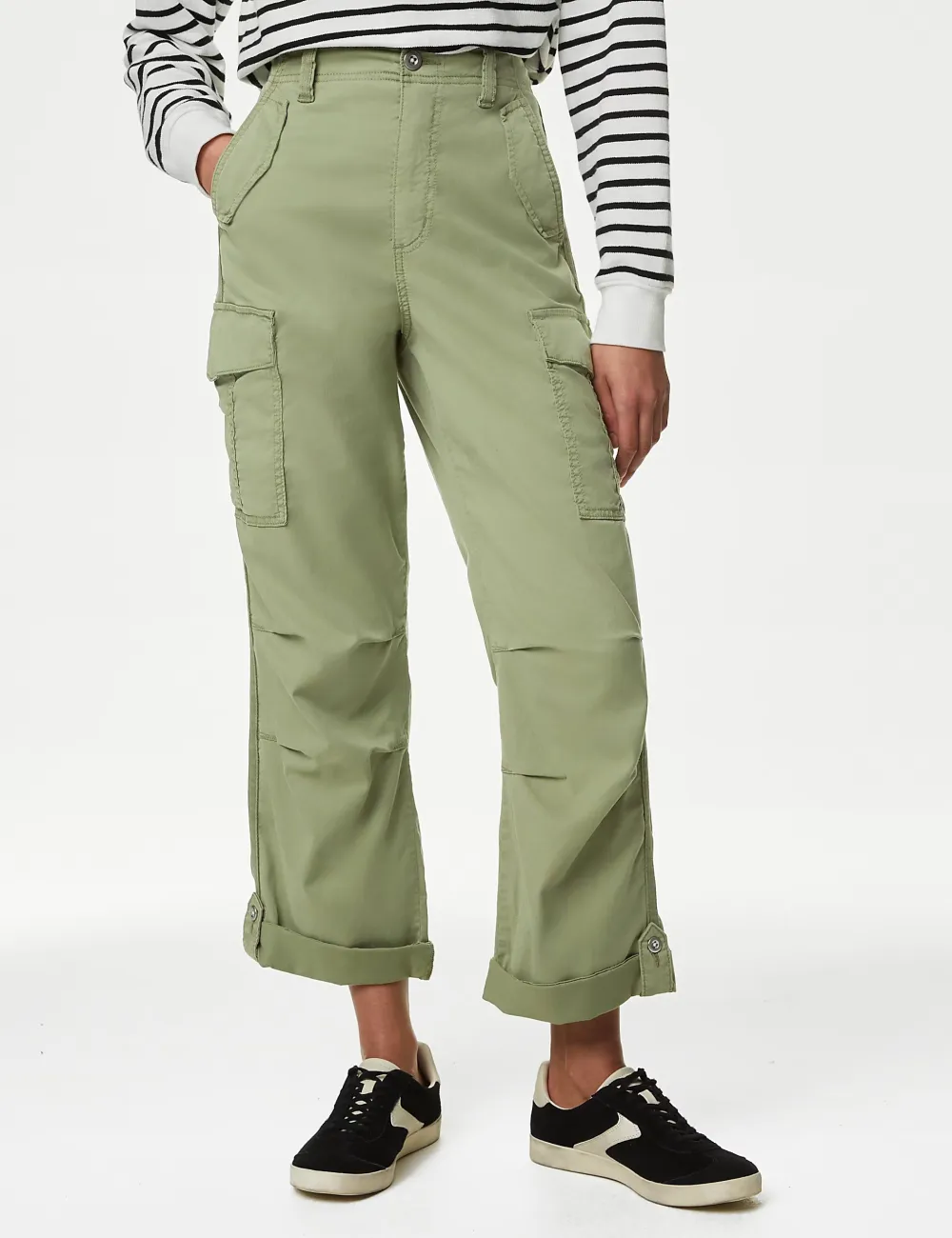 Tea Dyed Cropped Trousers