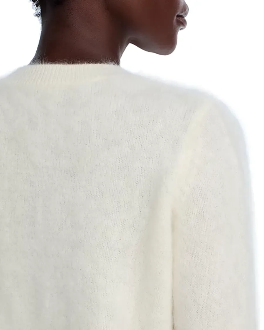 Crew Neck Cashmere Brushed Cashmere Sweater