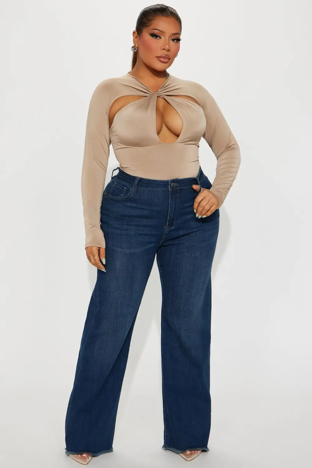 Don't Get It Twisted Bodysuit - Mocha