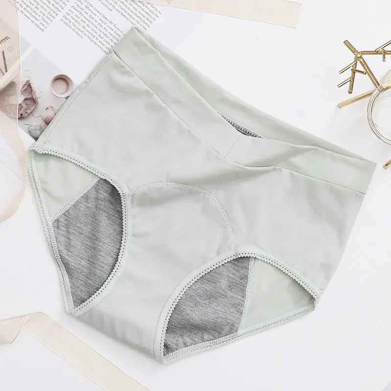 Plus Size V High Waist 100% Cotton Menstrual Panties
