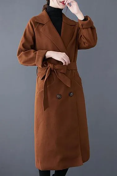 Hepburn Style Solid Over The Knee Coat
