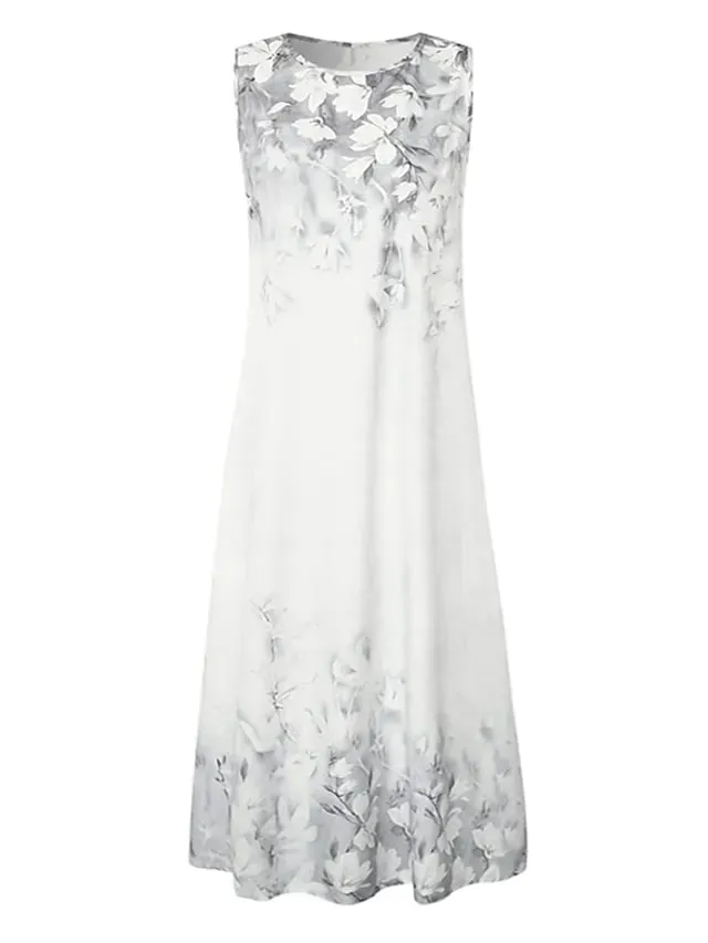 Women's Dress Set Two Piece Dress Midi Dress Green Blue Purple Pink White Long Sleeve Floral Ruched Print Fall Spring Crew Neck Elegant Casual Classic Fall Dress 2022 S M L XL XXL 3XL / Winter Dress