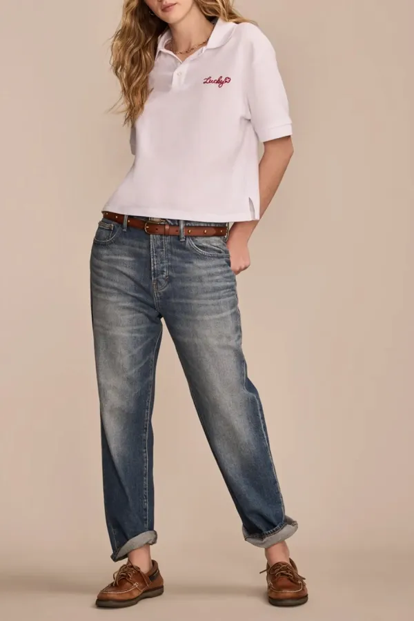 Bright White Short Sleeve Polo