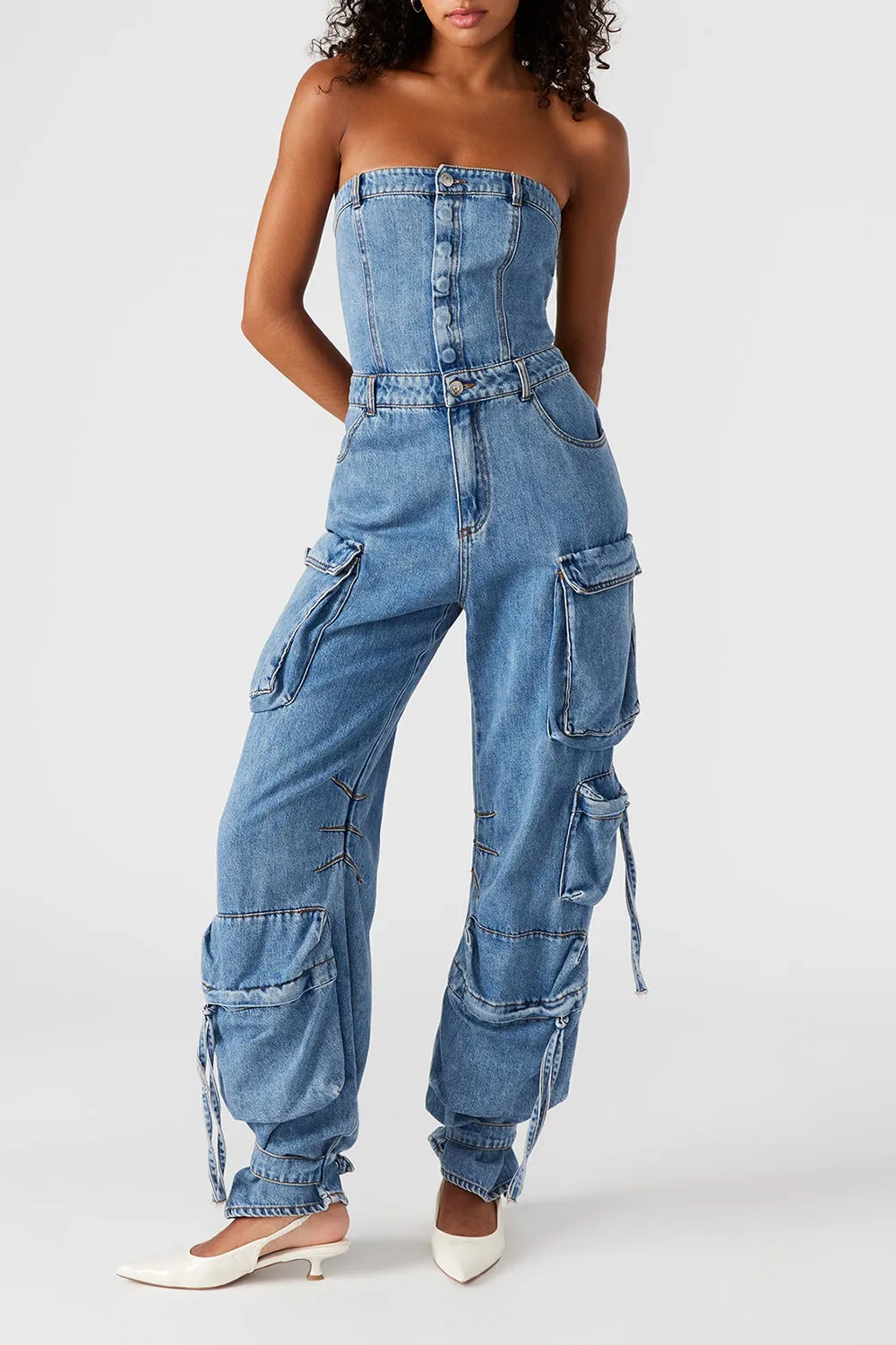 DUO DENIM JUMPSUIT