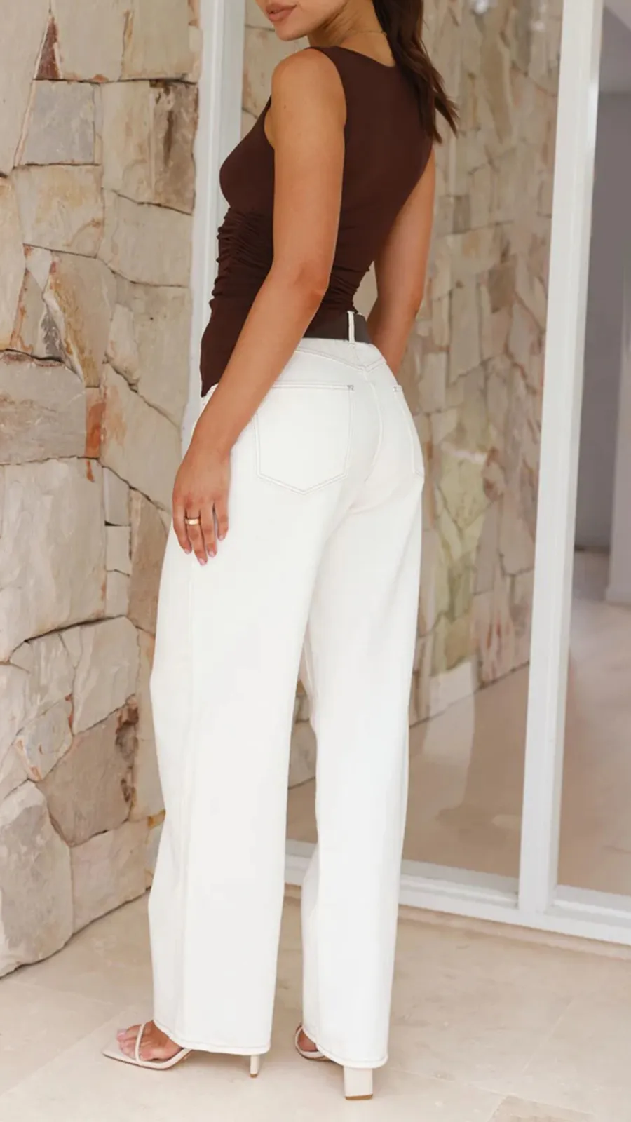 Intellectual Style Solid Color Tight Top