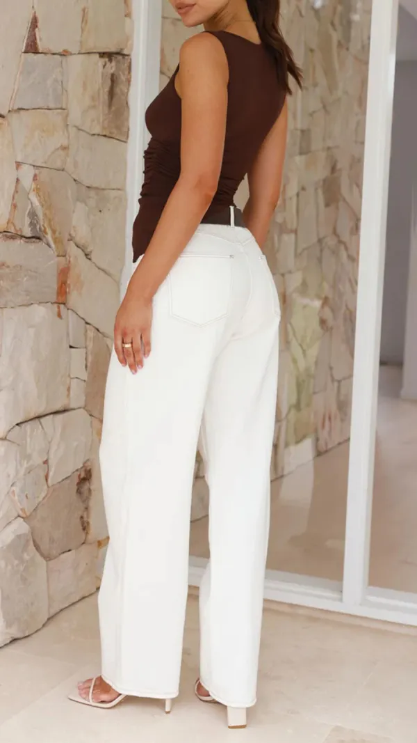 Intellectual Style Solid Color Tight Top