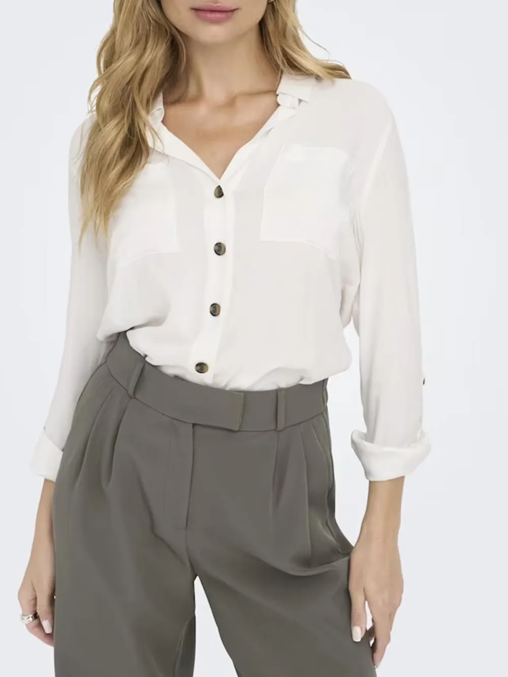 Striped Long Sleeve Casual Style Blouses