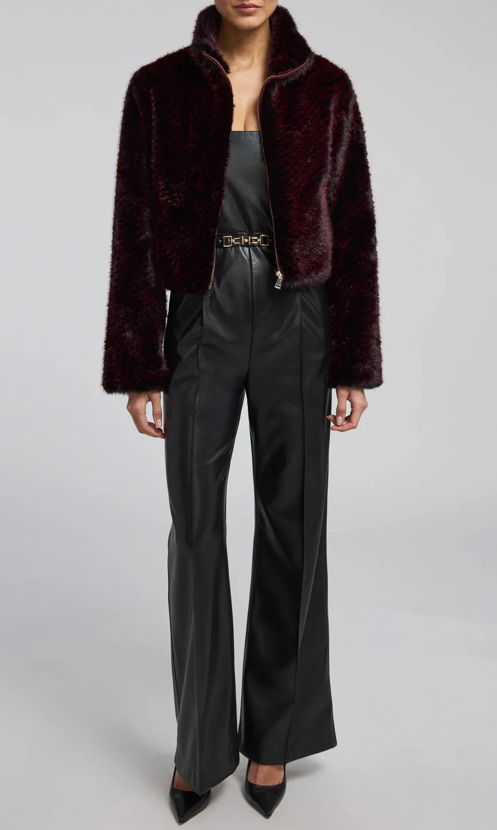 Leather Tube Jumpsuit