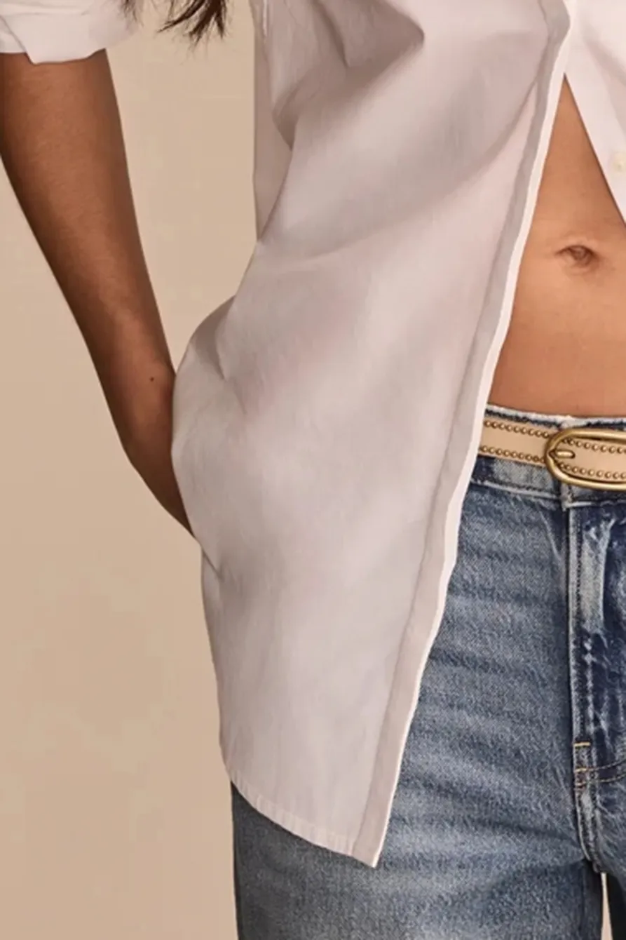 Oversized Button Back Top