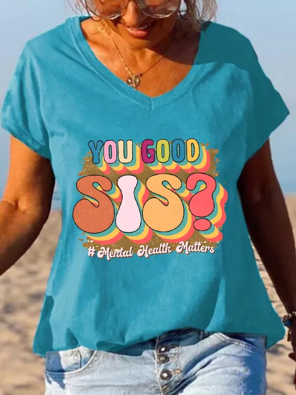 Sisterhood-Themed Short-Sleeved T-Shirts
