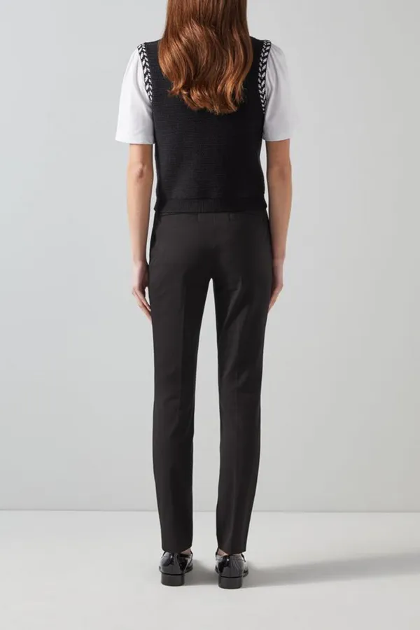 Black Slim Fit Tailored Trousers