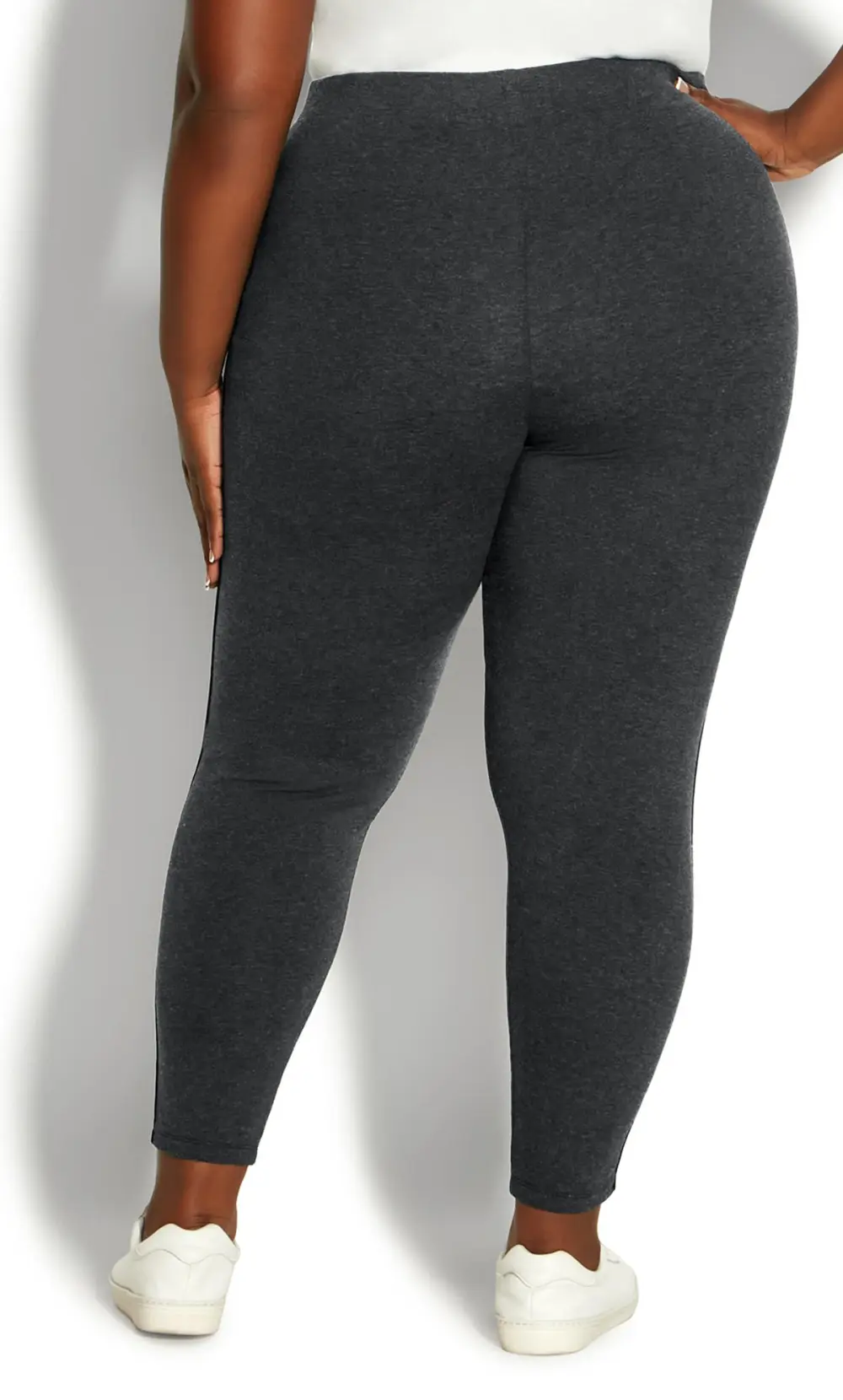 Evans Grey Stripe Legging