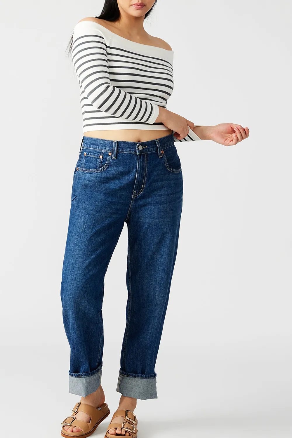 VISCOSE SWEATER WHITEBLACK