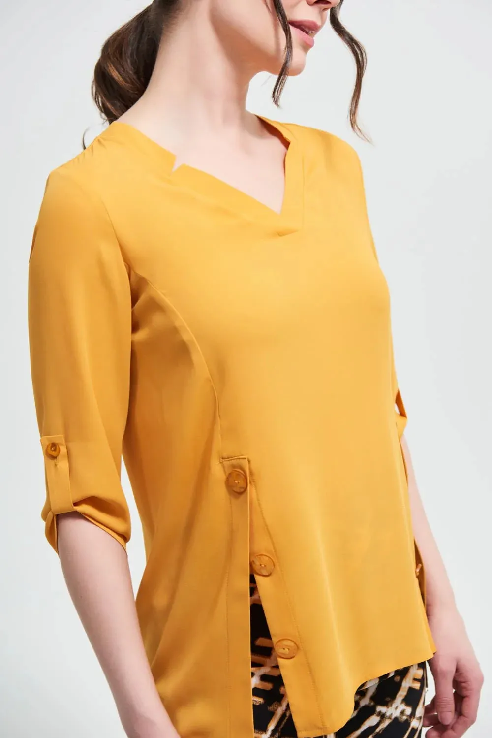 Marigold V - Neck 3/4 - Sleeve Top