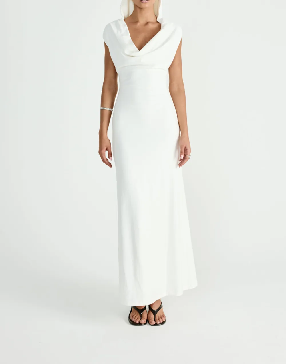 Creative Flared Hem Long Dress