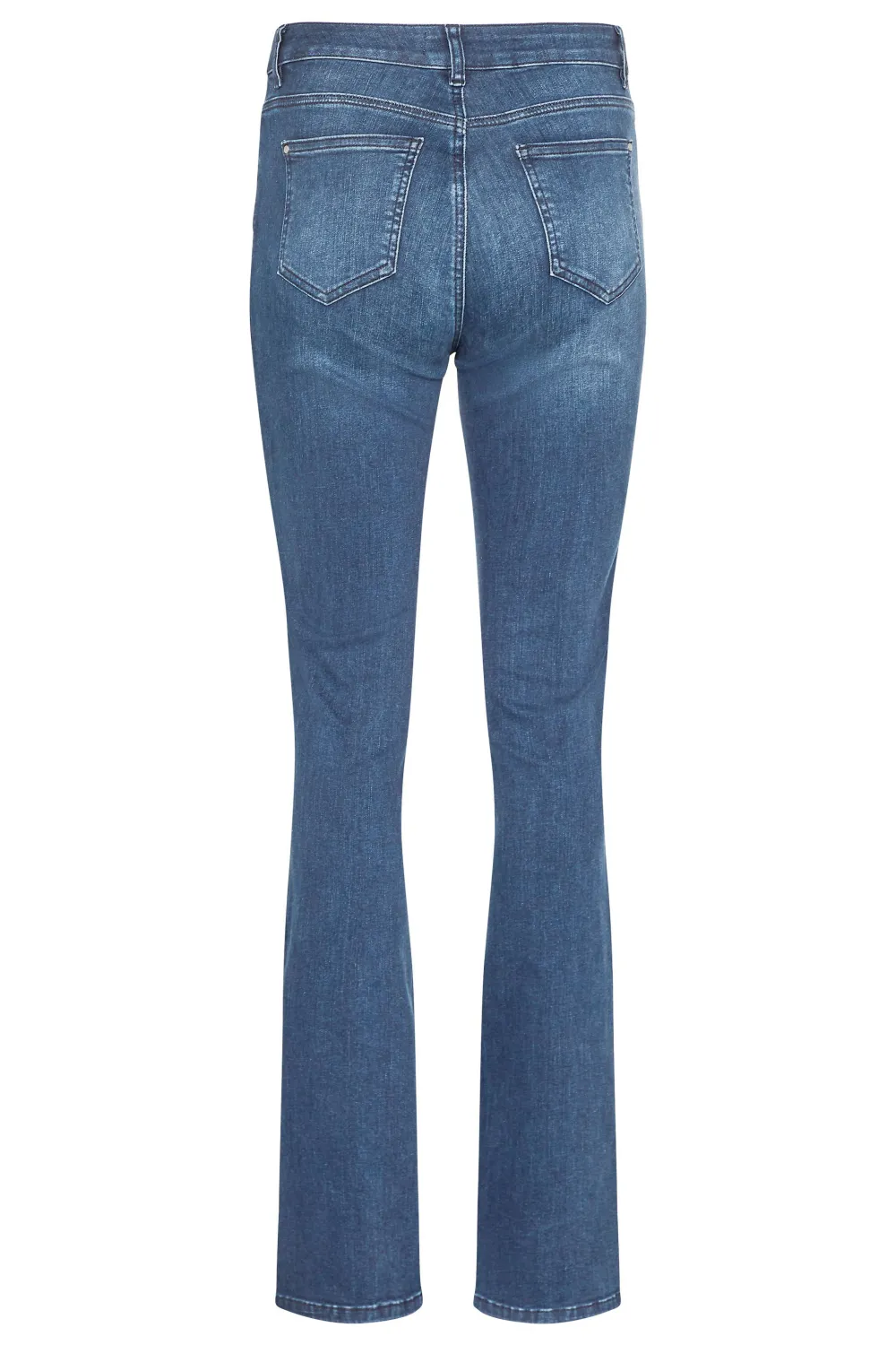 Button Straight Leg Casual Jeans