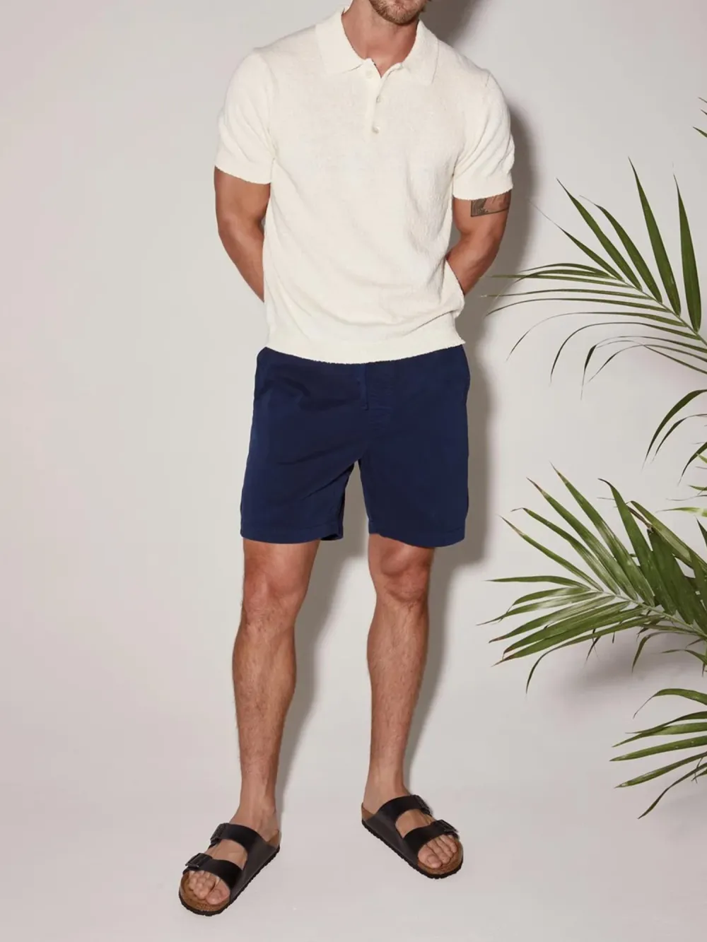 Navy Blue Casual Men's Shorts
