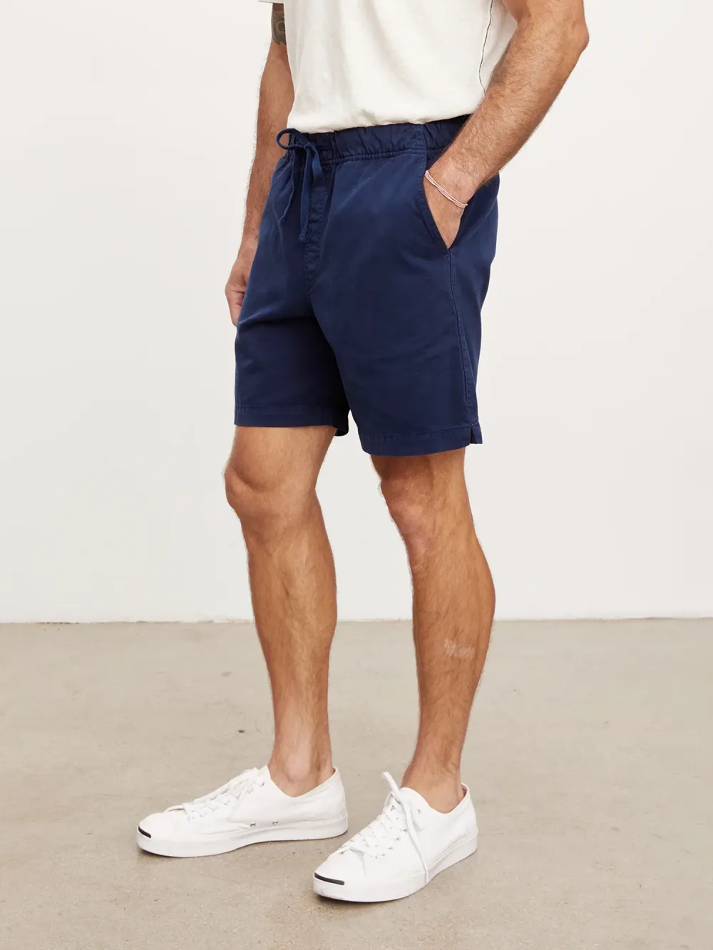 Navy Blue Casual Men's Shorts