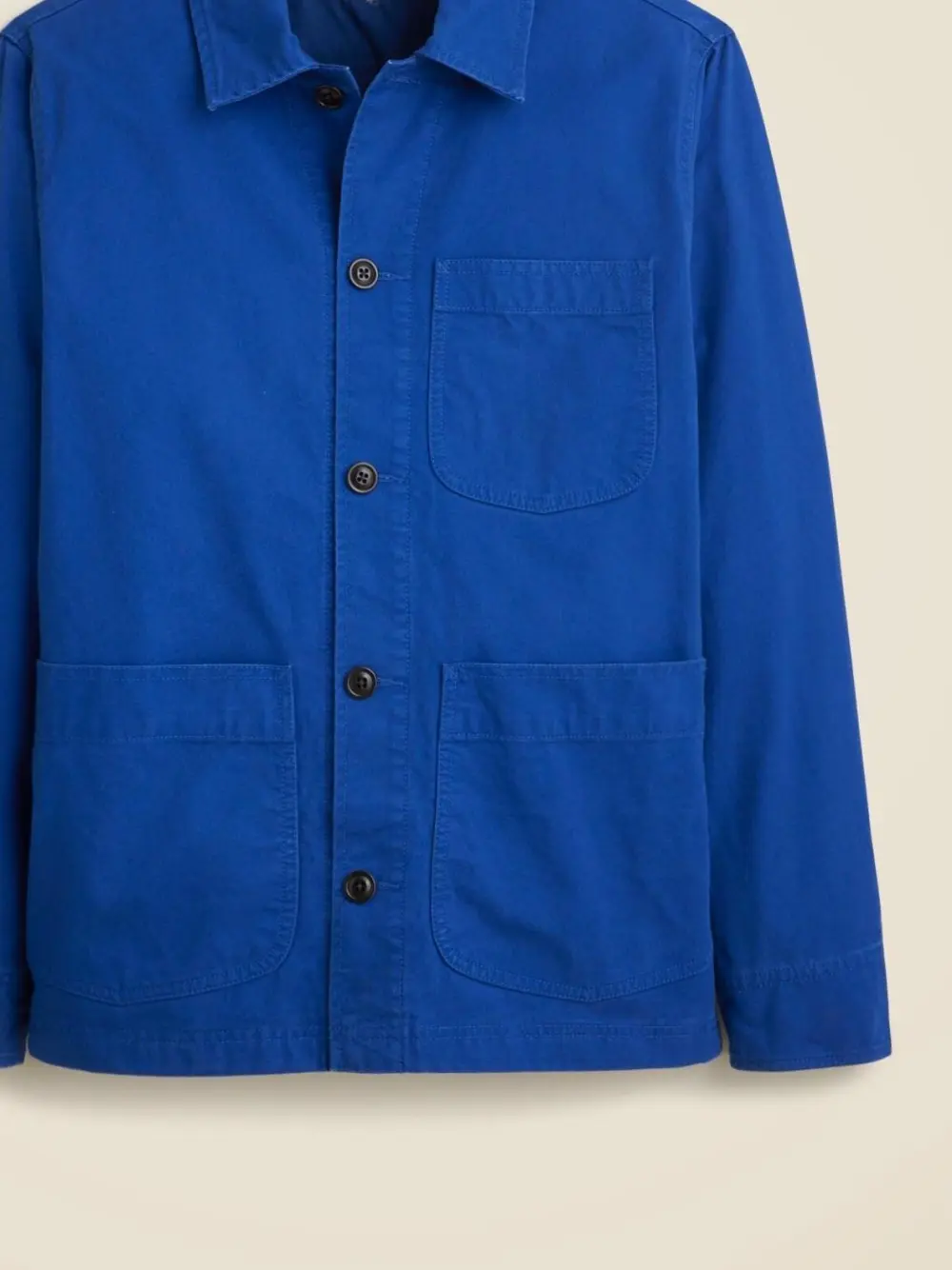 Bright Blue Cotton Twill Work Jacket