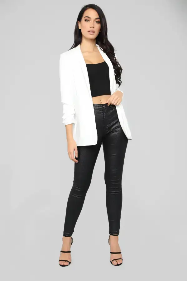 The Celine Blazer - Ivory