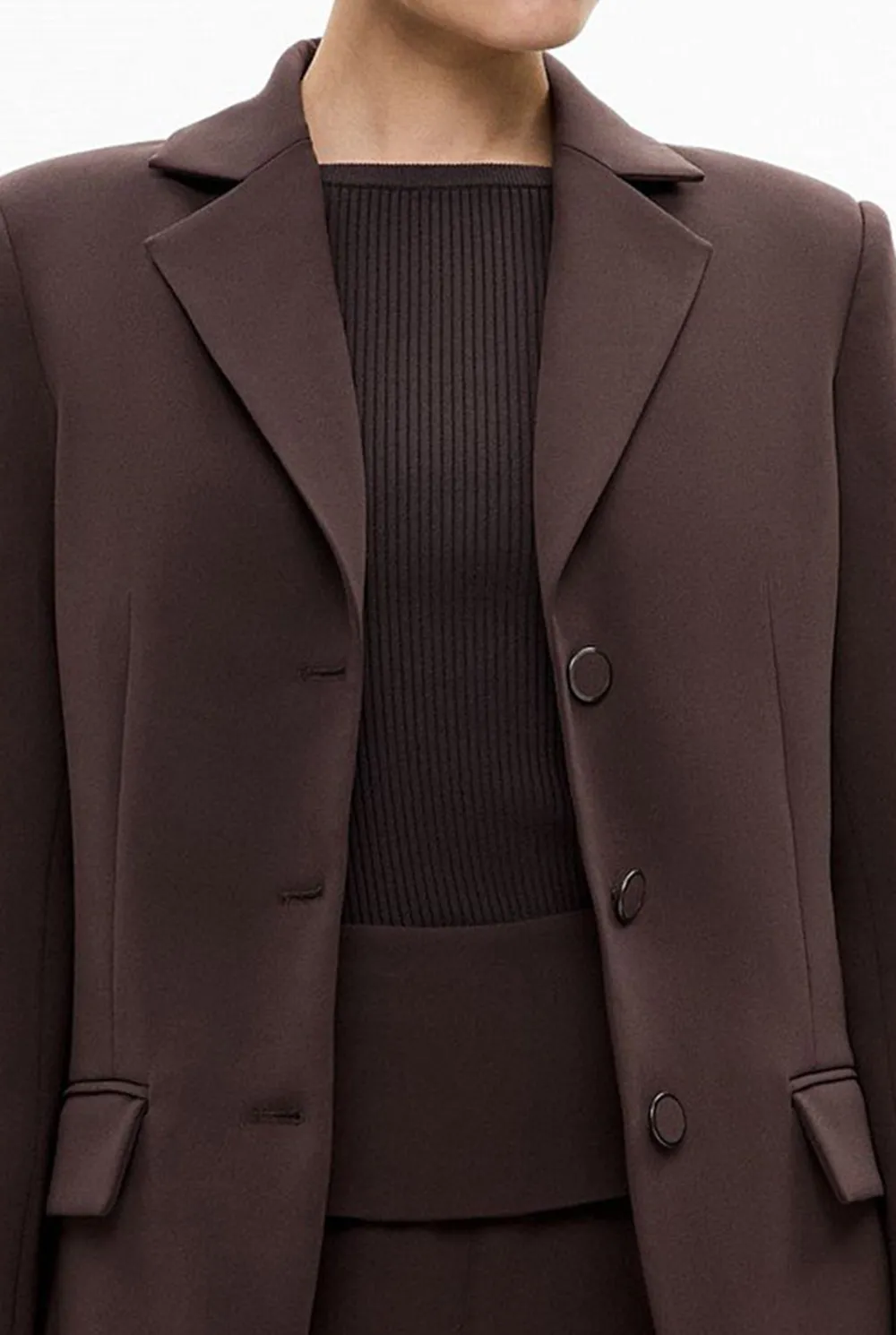 Waist-Belted Women's Suit Jacket