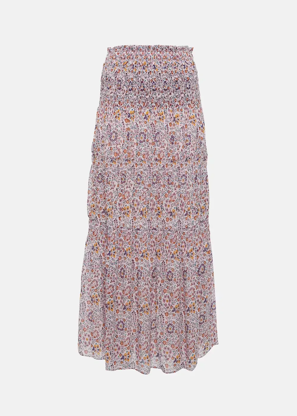Abstract Print V Neck Skirt