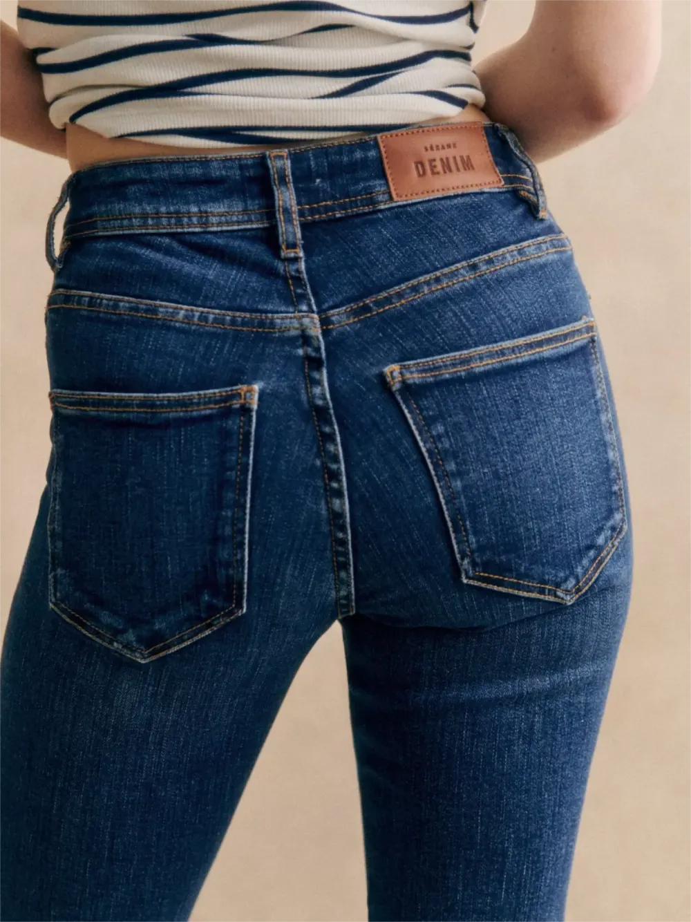 Slim Mid-Waist Denim