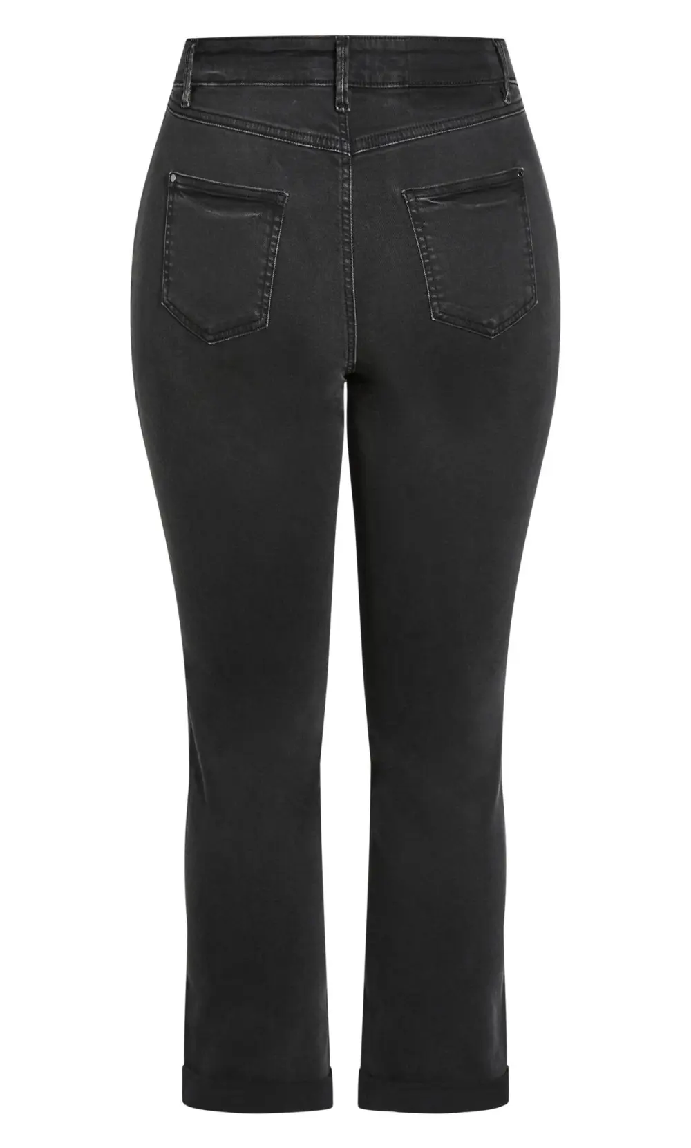 Evans Black Washed Girlfriend Jeans