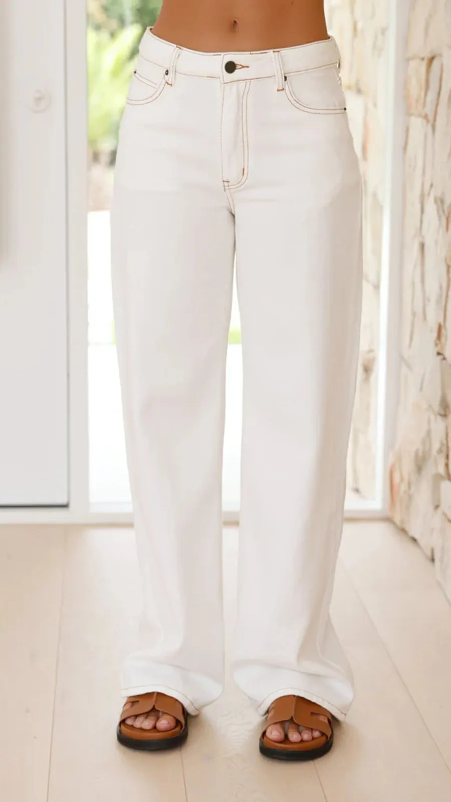 Relaxed Fit Non-Stretch Jeans