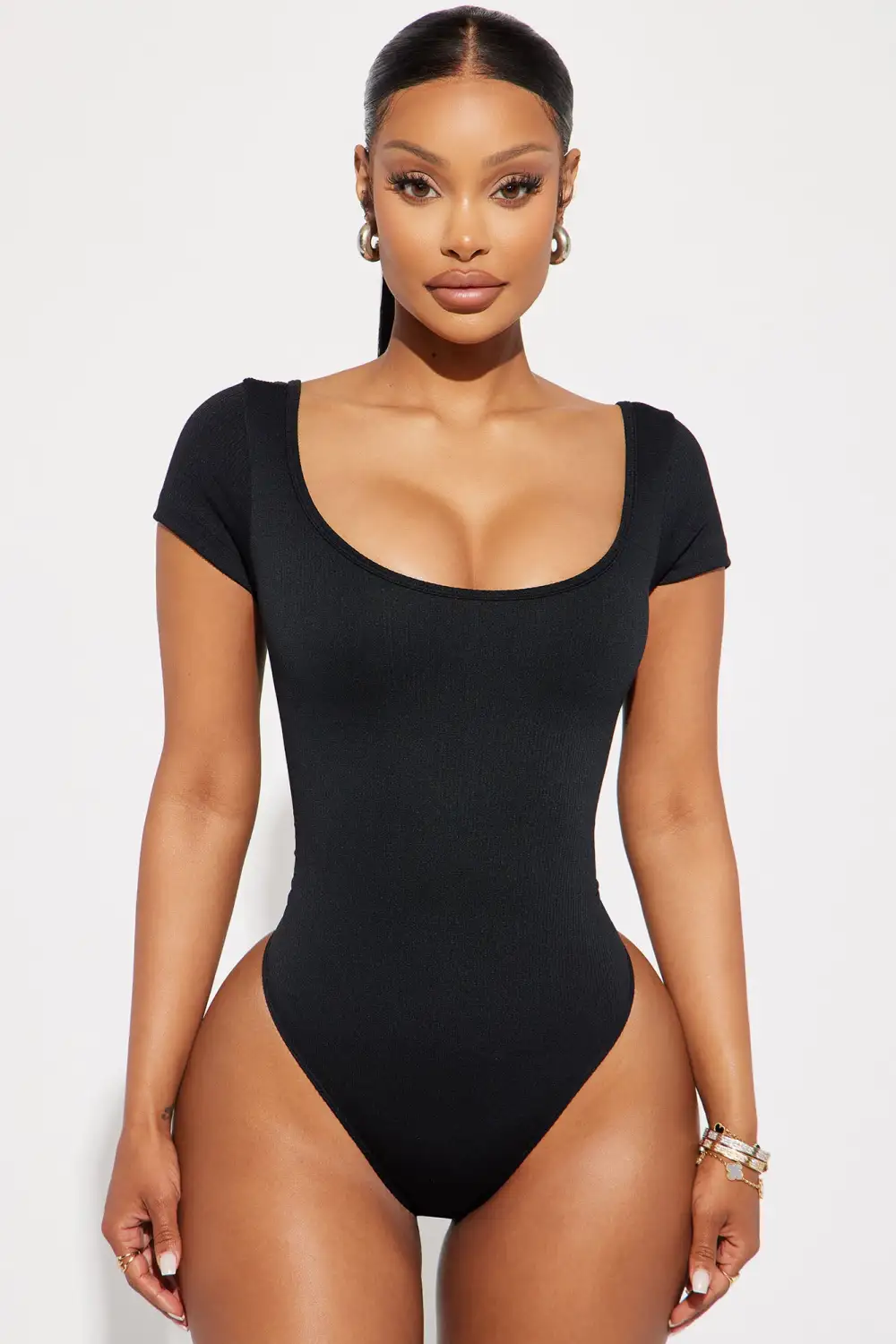 Gabby Seamless Bodysuit - Black