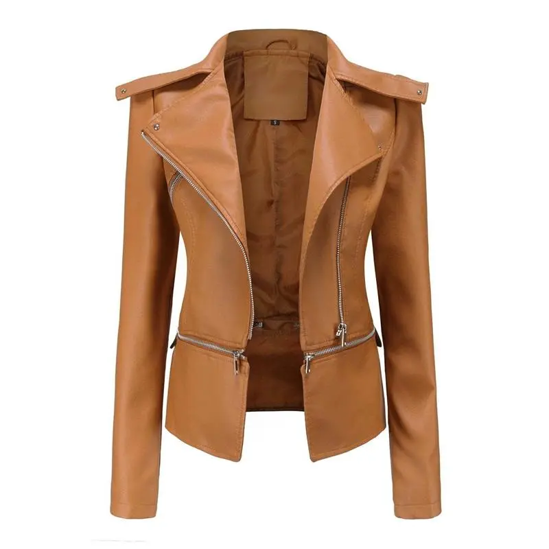 Clearance Sale - Zipper Soft Leather Jacket
