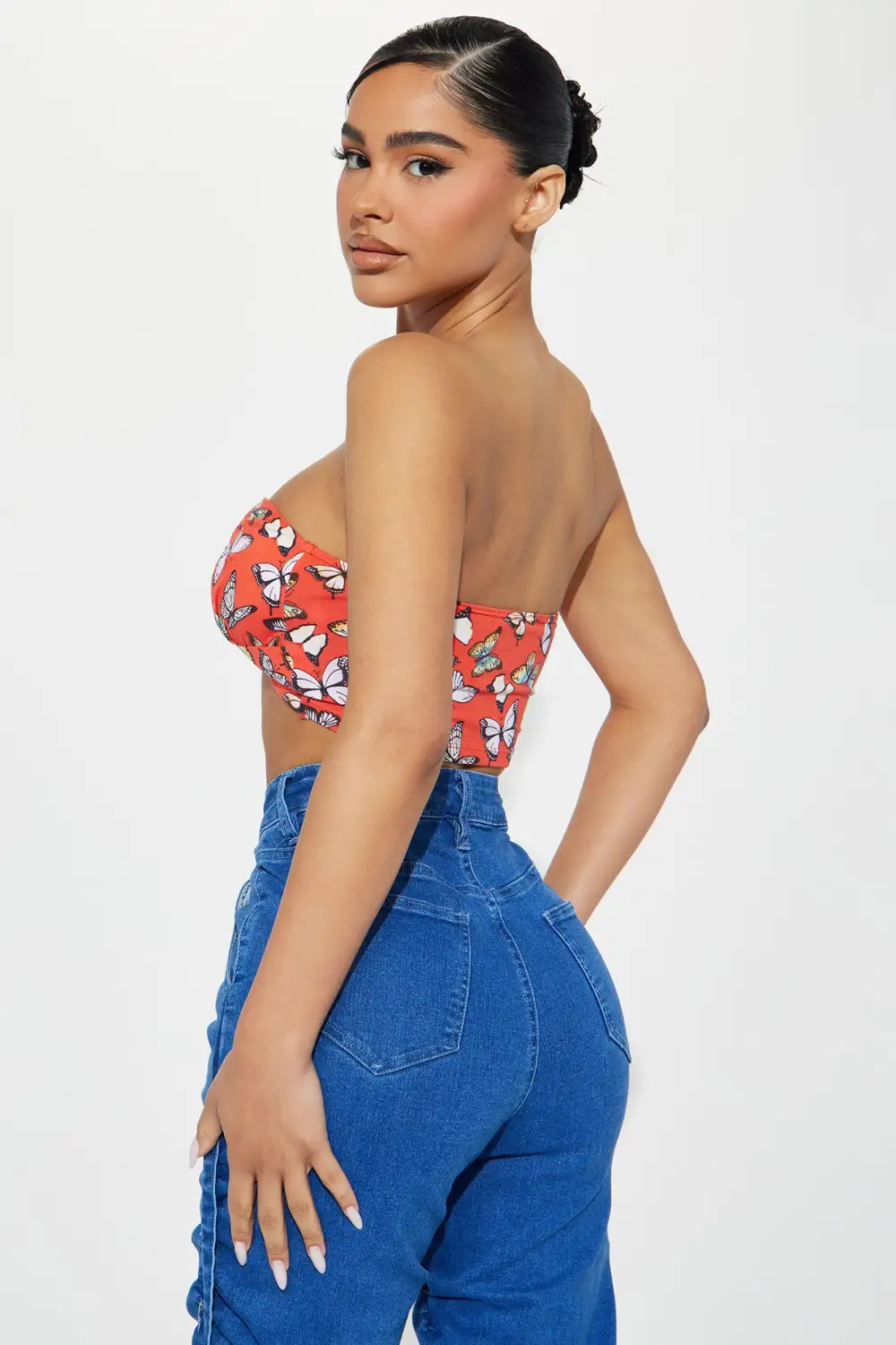 Get Away With Me Tube Top - Red/combo