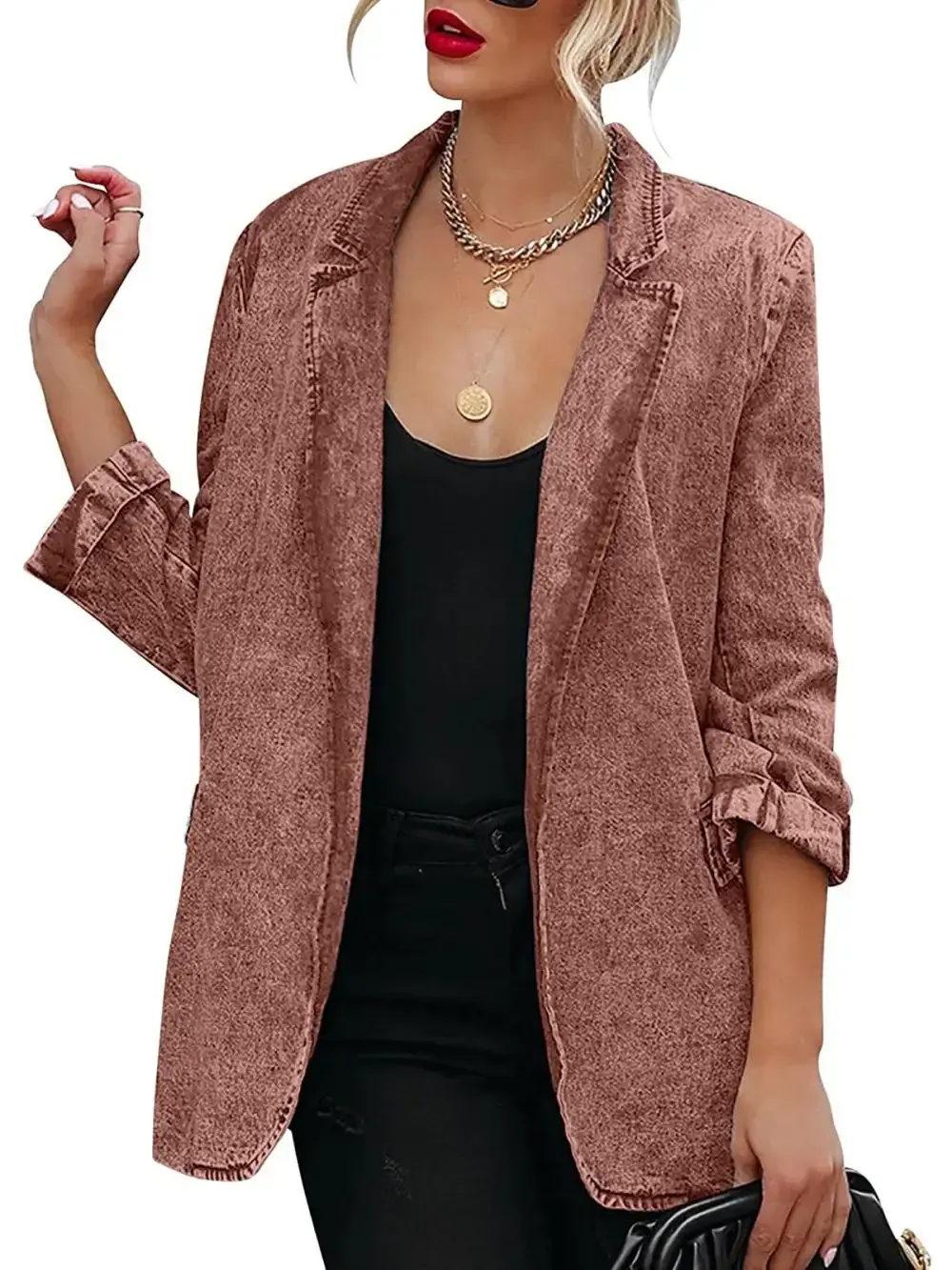 Women's Long Sleeve Loose Coat Top
