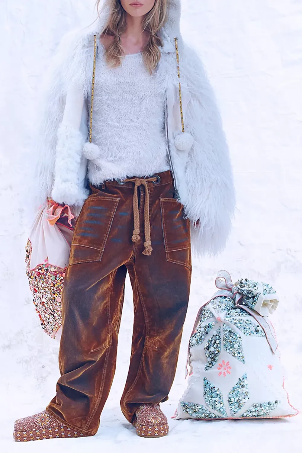 Belted Wide Leg Pants