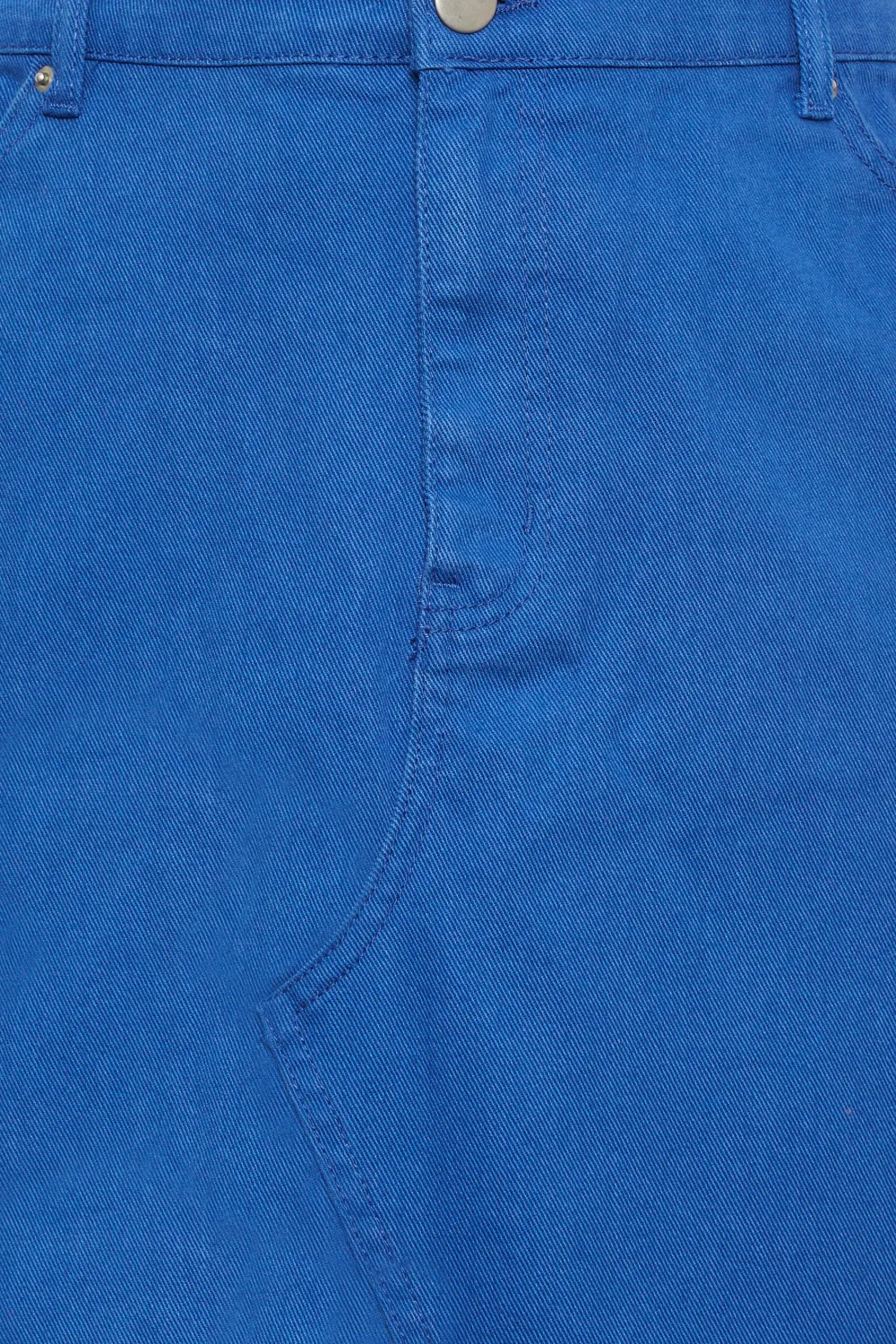 YOURS Curve Cobalt Blue Denim Skirt