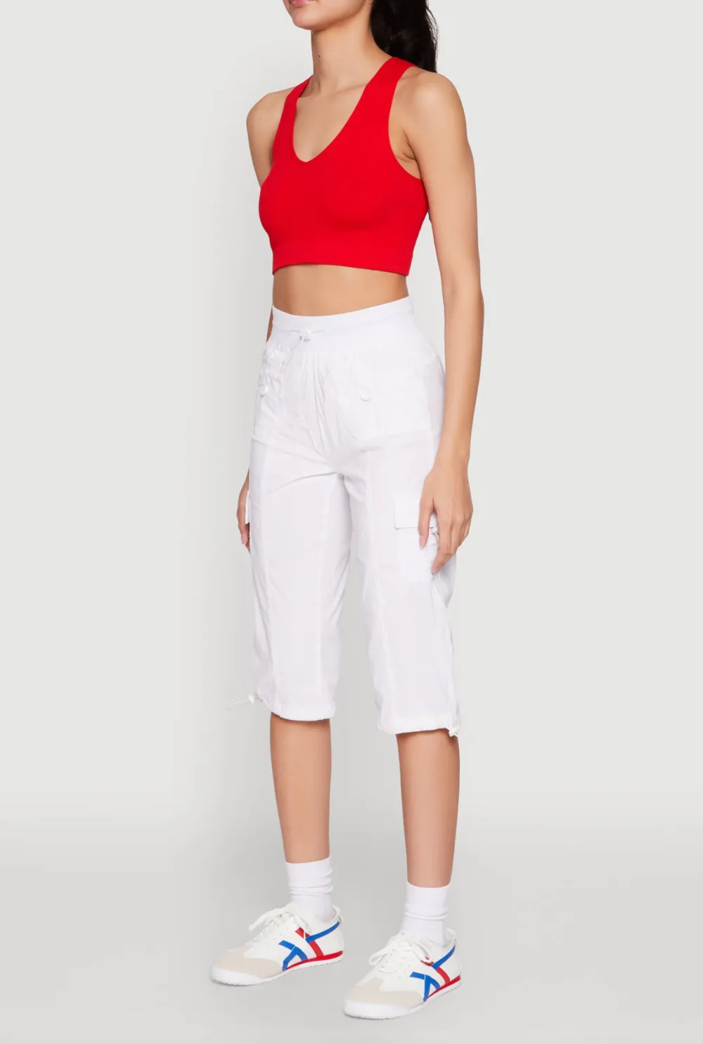 Drawstring Women's Cropped Pants