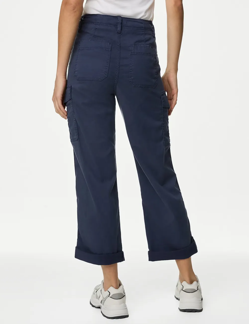 Tea Dyed Cropped Trousers