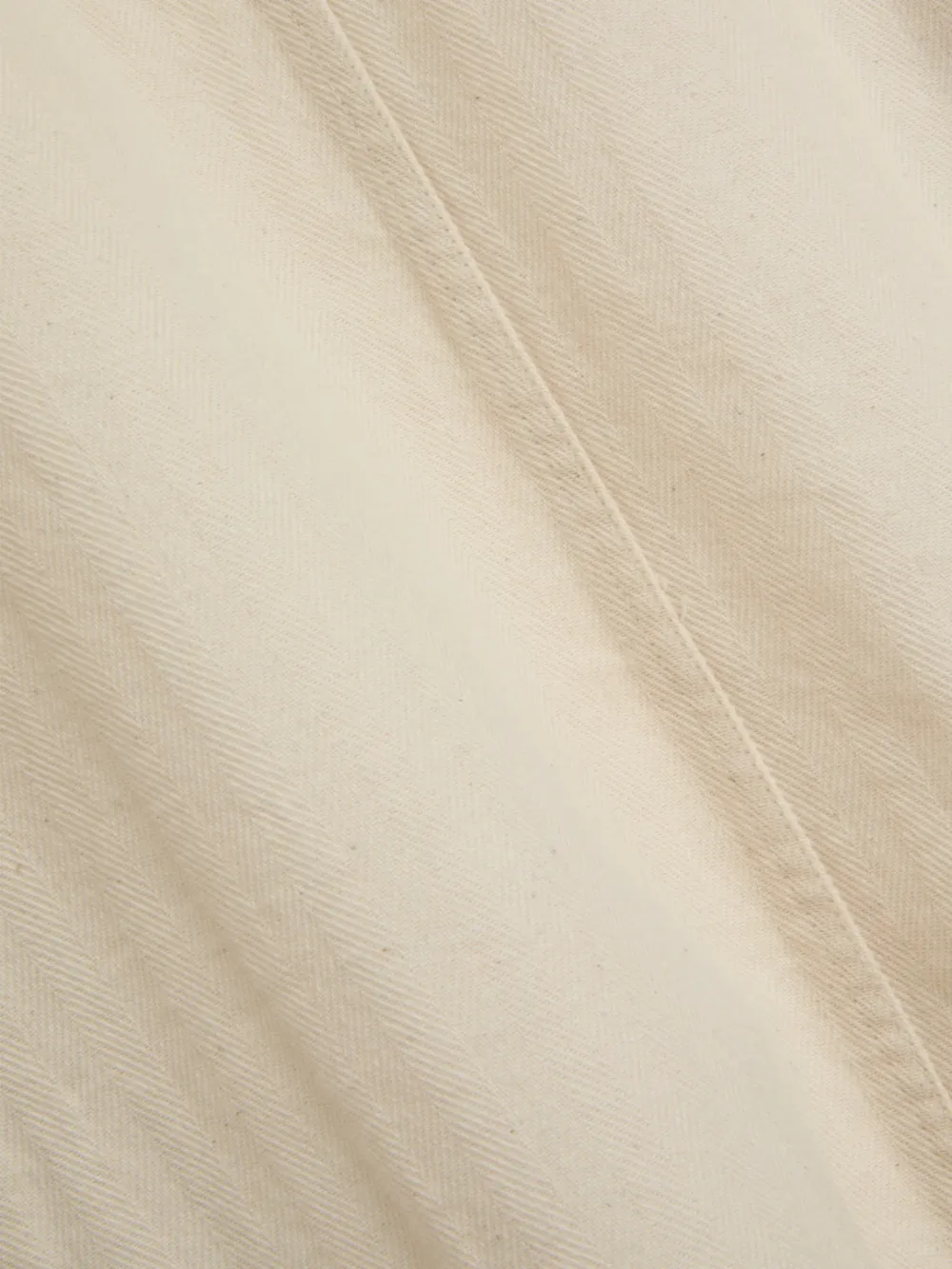 Ecru Casual Style Cotton Shirt Blazer