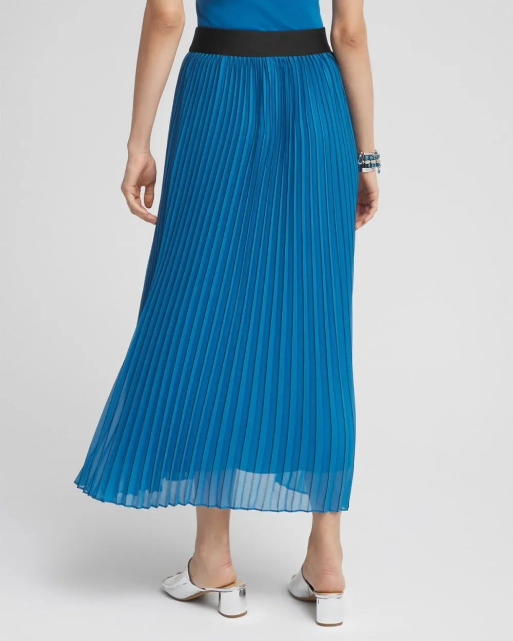 Pleated Midi Skirt