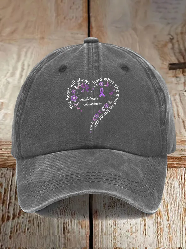 Alzheimer'S Casual Printed  Baseball Caps