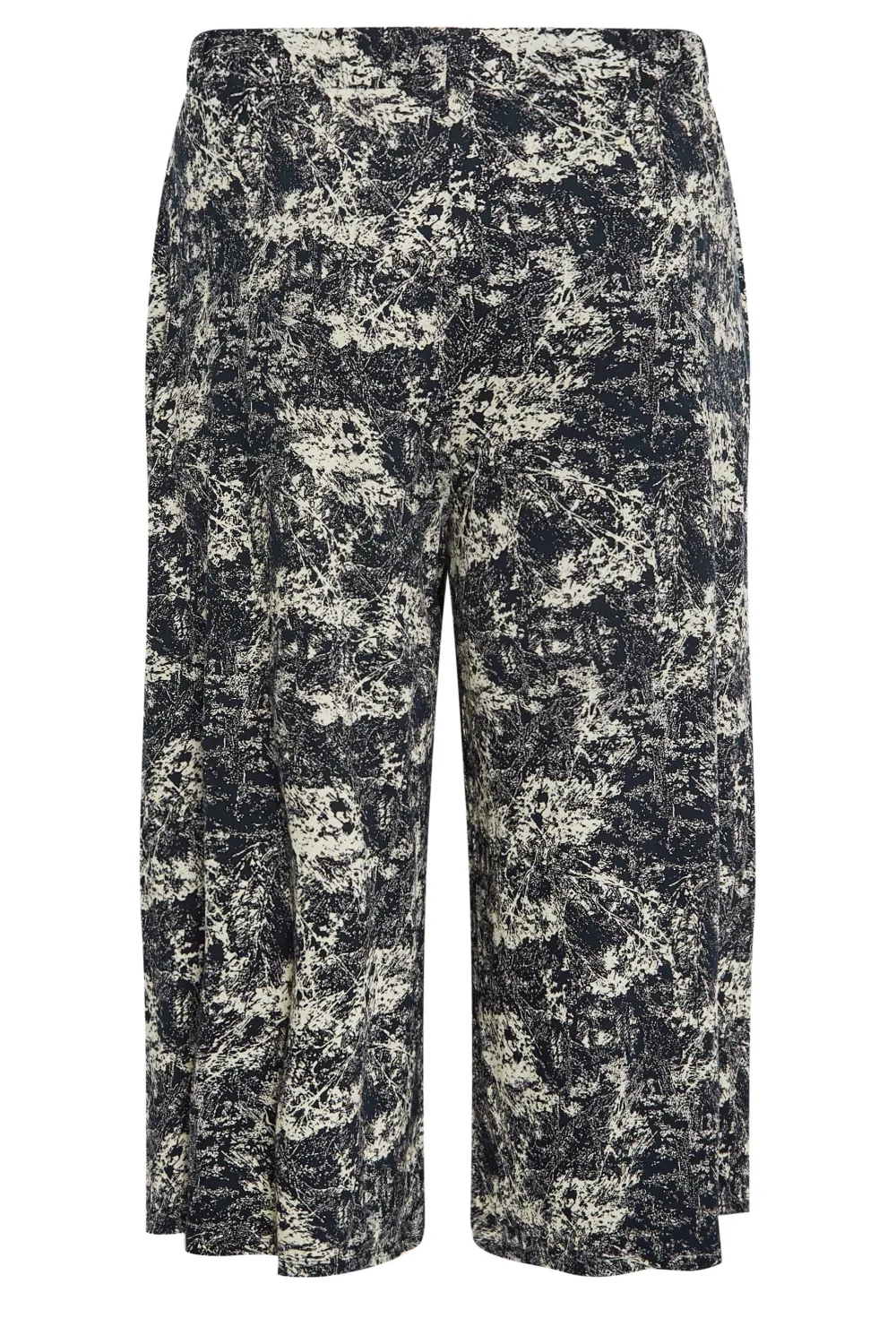 YOURS Curve Black Stretch Jersey Culottes