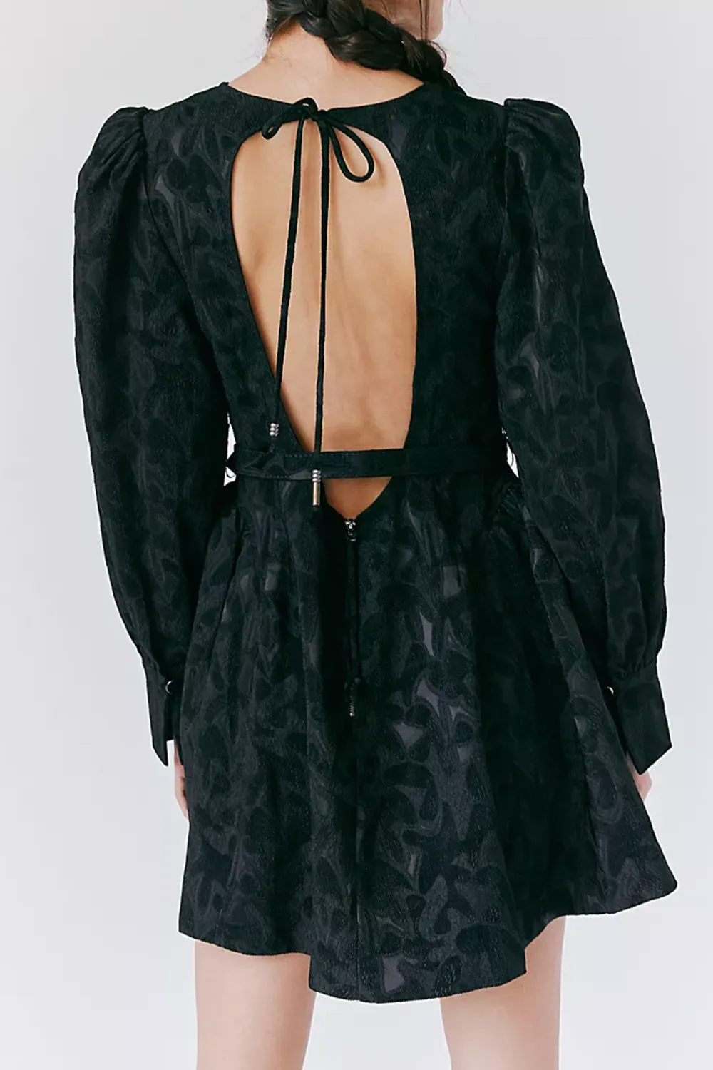 Puff Sleeve Leopard Print Mini Dress