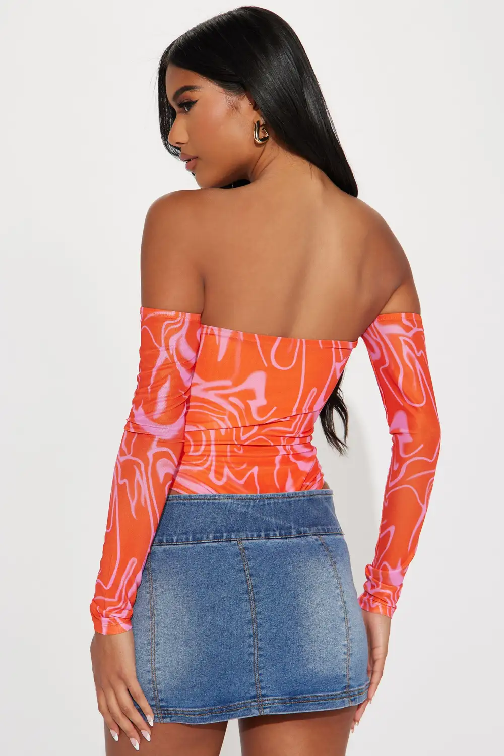 Radiate Love Bodysuit - Orange/combo